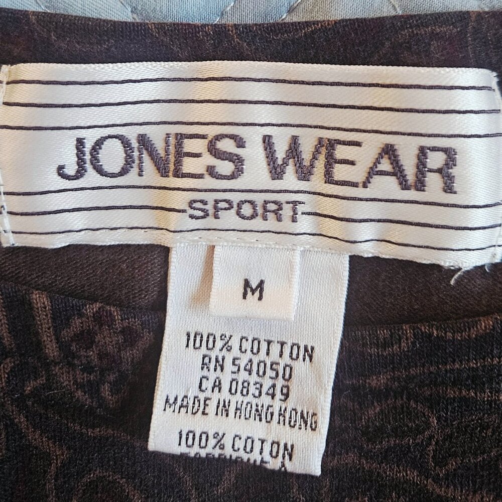 Jones Wear Sport Vintage Cotton Dress  Paisley Pattern Drawstring Waist Size M - Picture 8 of 8